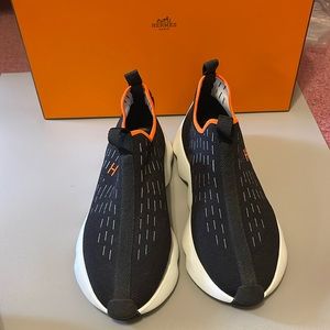 Hermes pull on mesh stretch sneakers 36.5